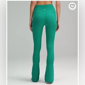 Lululemon high rise mini flare pant- cascadia green